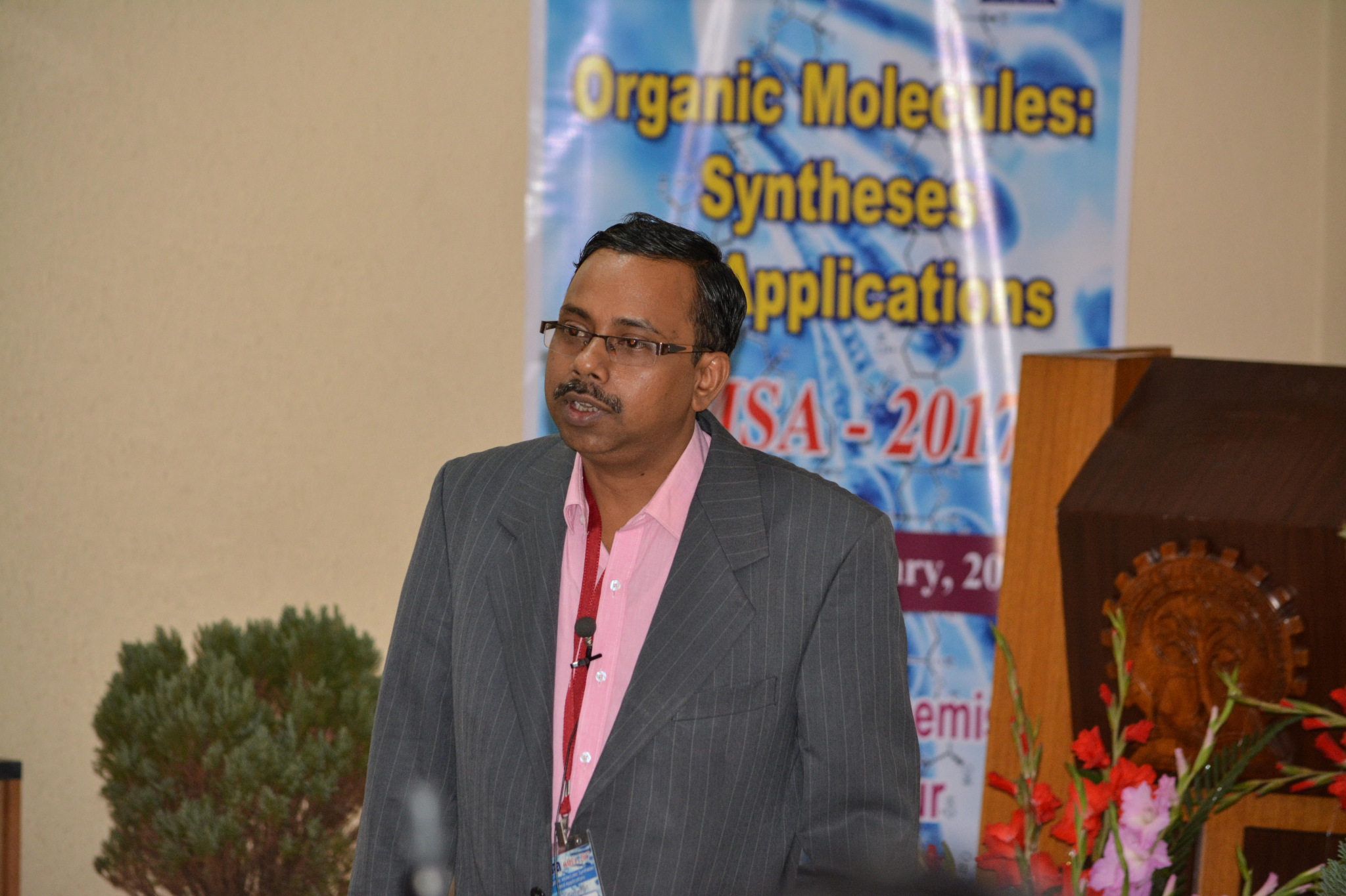 Subhendu Sekhar Bag speaking at an academic event